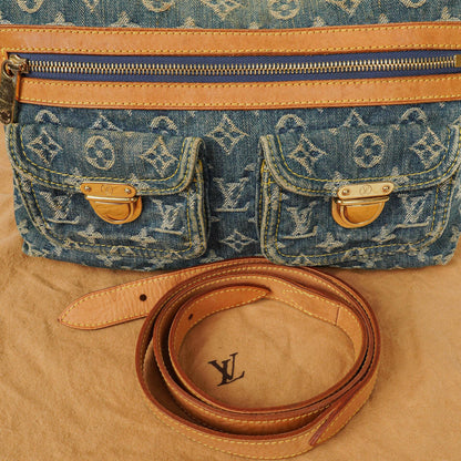 Louis Vuitton Baggy PM Monogramm Denim Schultertasche