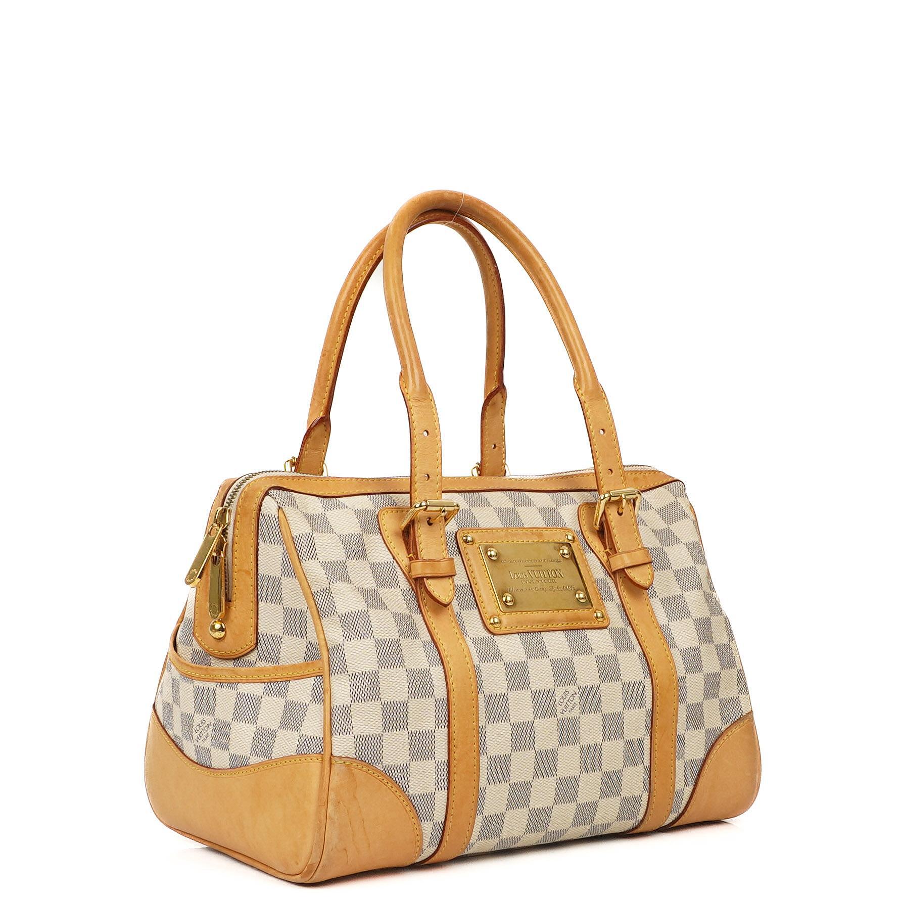 Louis Vuitton Berkeley Damier Azur beschichtete Canvas Tasche