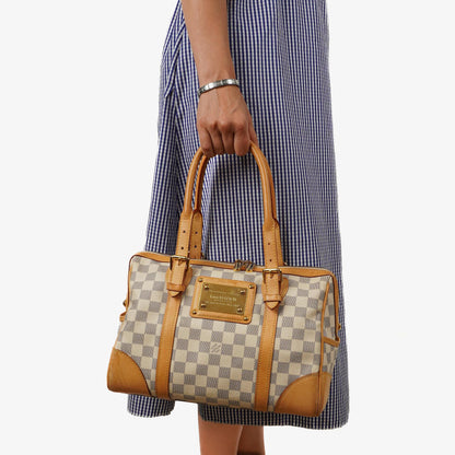 Louis Vuitton Berkeley Damier Azur beschichtete Canvas Tasche