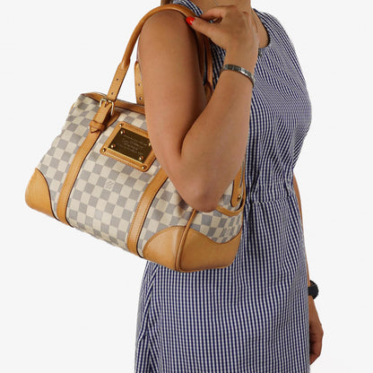Louis Vuitton Berkeley Damier Azur beschichtete Canvas Tasche