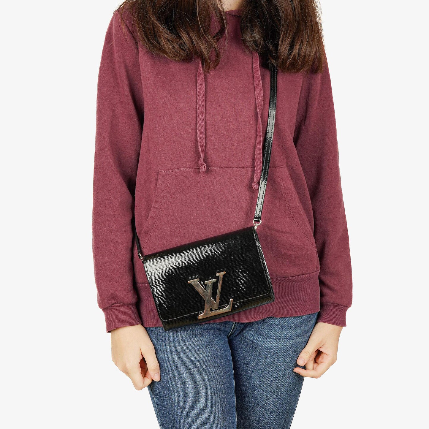 Louis Vuitton Louise PM Tasche aus schwarzem Electric Epi Leder