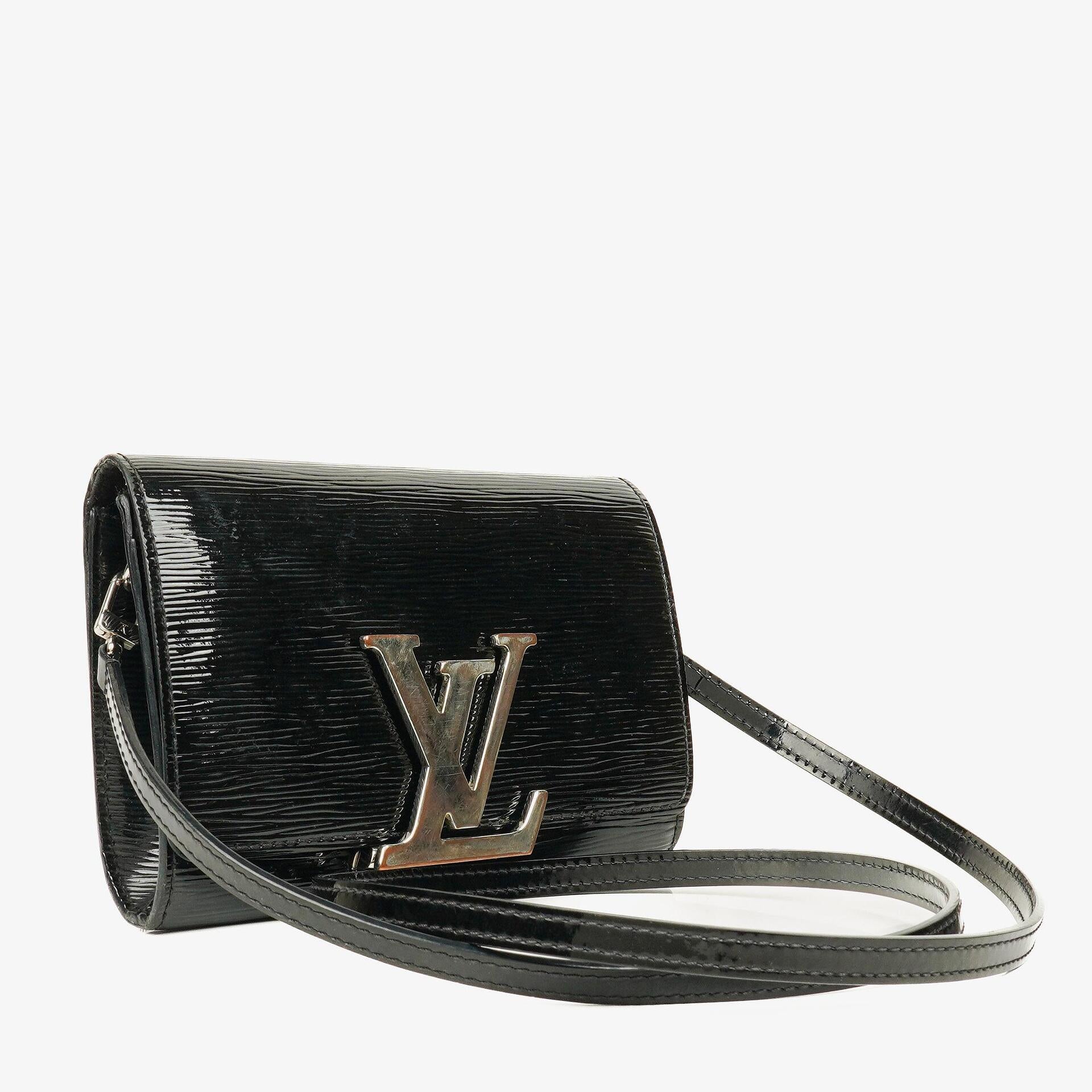 Louis Vuitton Louise PM Tasche aus schwarzem Electric Epi Leder