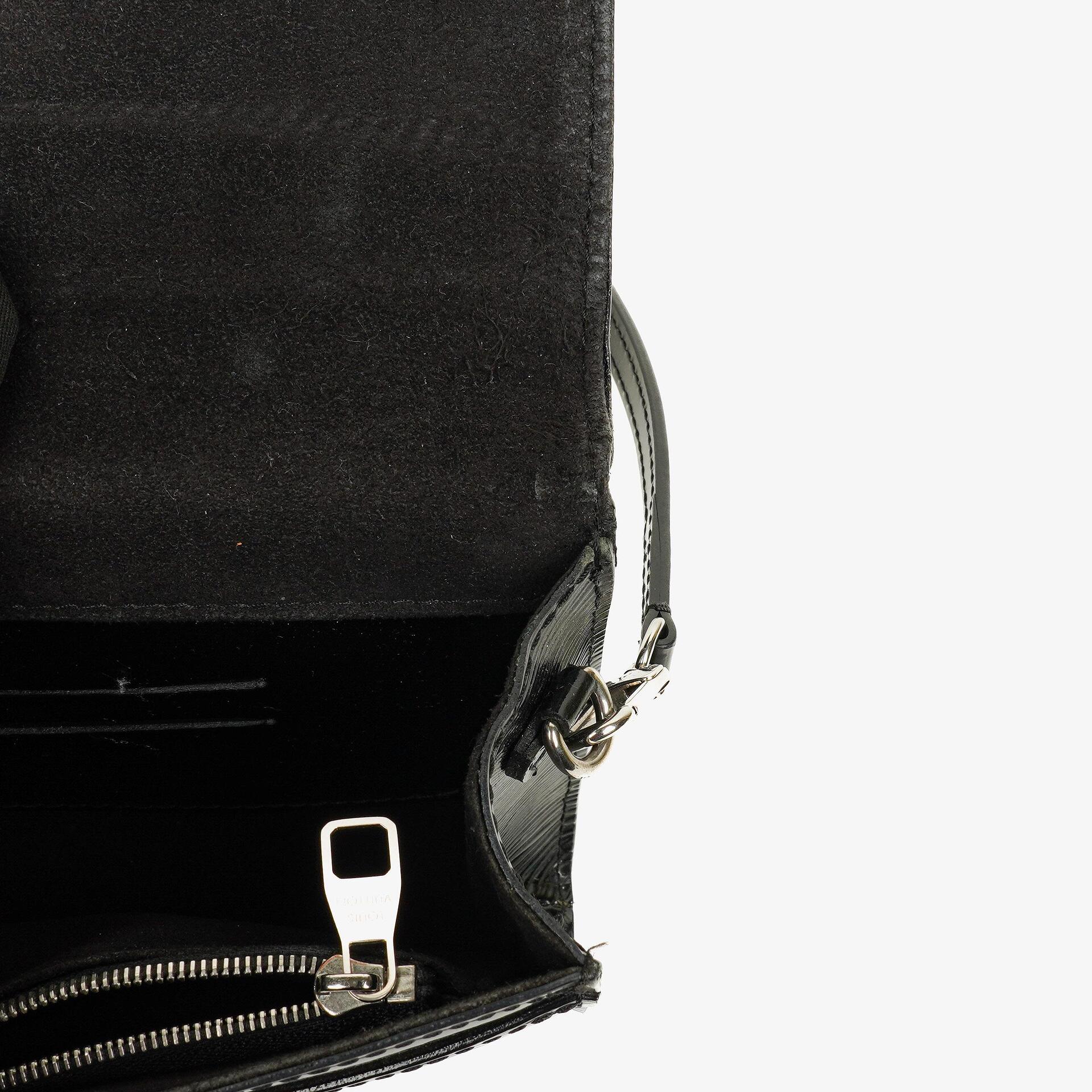Louis Vuitton Louise PM Tasche aus schwarzem Electric Epi Leder