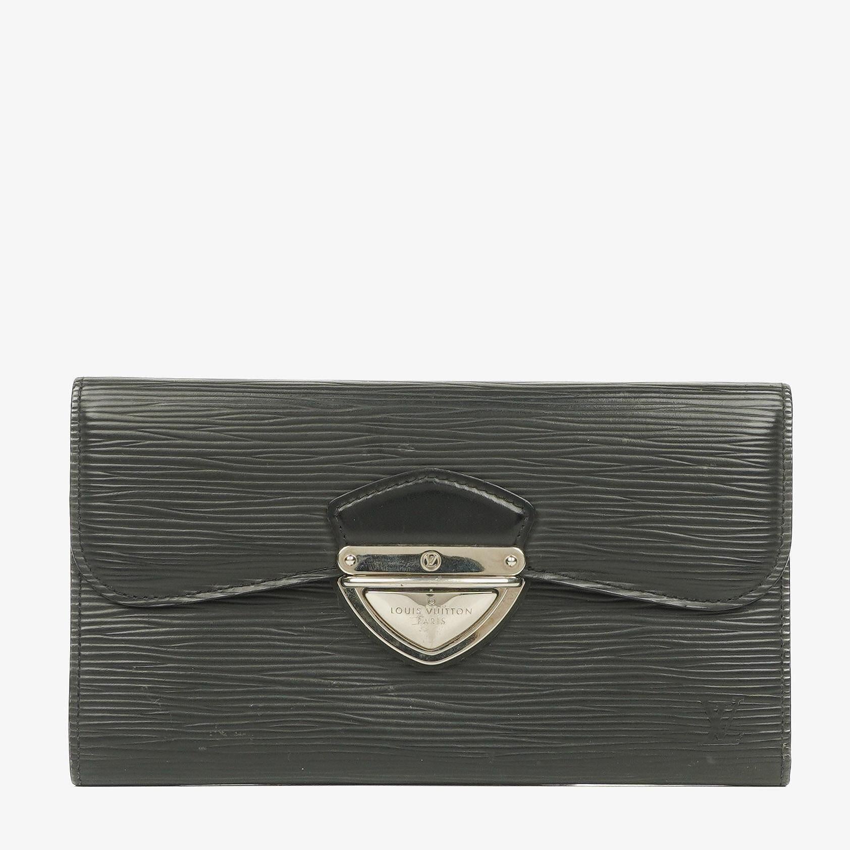 Louis Vuitton Eugenie Geldbörse aus schwarzem Epi Leder