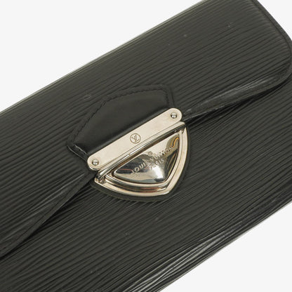 Louis Vuitton Eugenie Geldbörse aus schwarzem Epi Leder