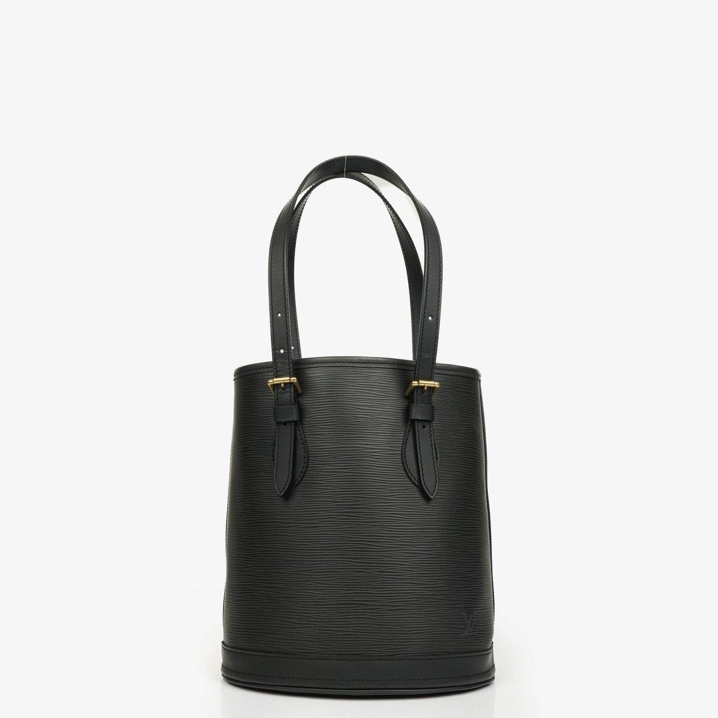 Louis Vuitton Petit Bucket Bag aus schwarzem Epi Leder