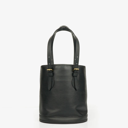 Louis Vuitton Petit Bucket Bag aus schwarzem Epi Leder