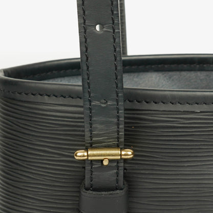 Louis Vuitton Petit Bucket Bag aus schwarzem Epi Leder
