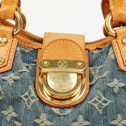 Louis Vuitton Pleaty Tasche aus blauem Monogram Denim