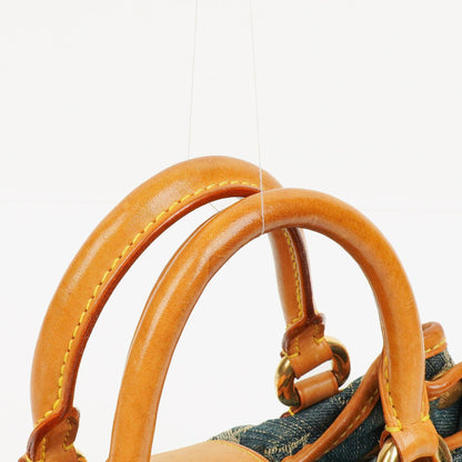 Louis Vuitton Pleaty Tasche aus blauem Monogram Denim