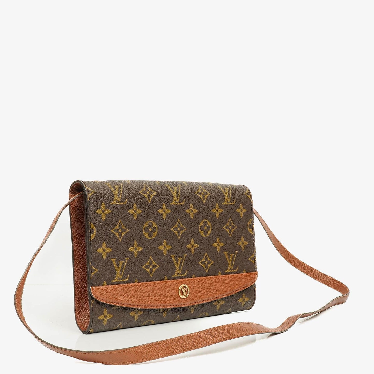 Louis Vuitton Pochette aus bordeauxfarbenem Monogramm Canvas