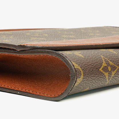 Louis Vuitton Pochette aus bordeauxfarbenem Monogramm Canvas