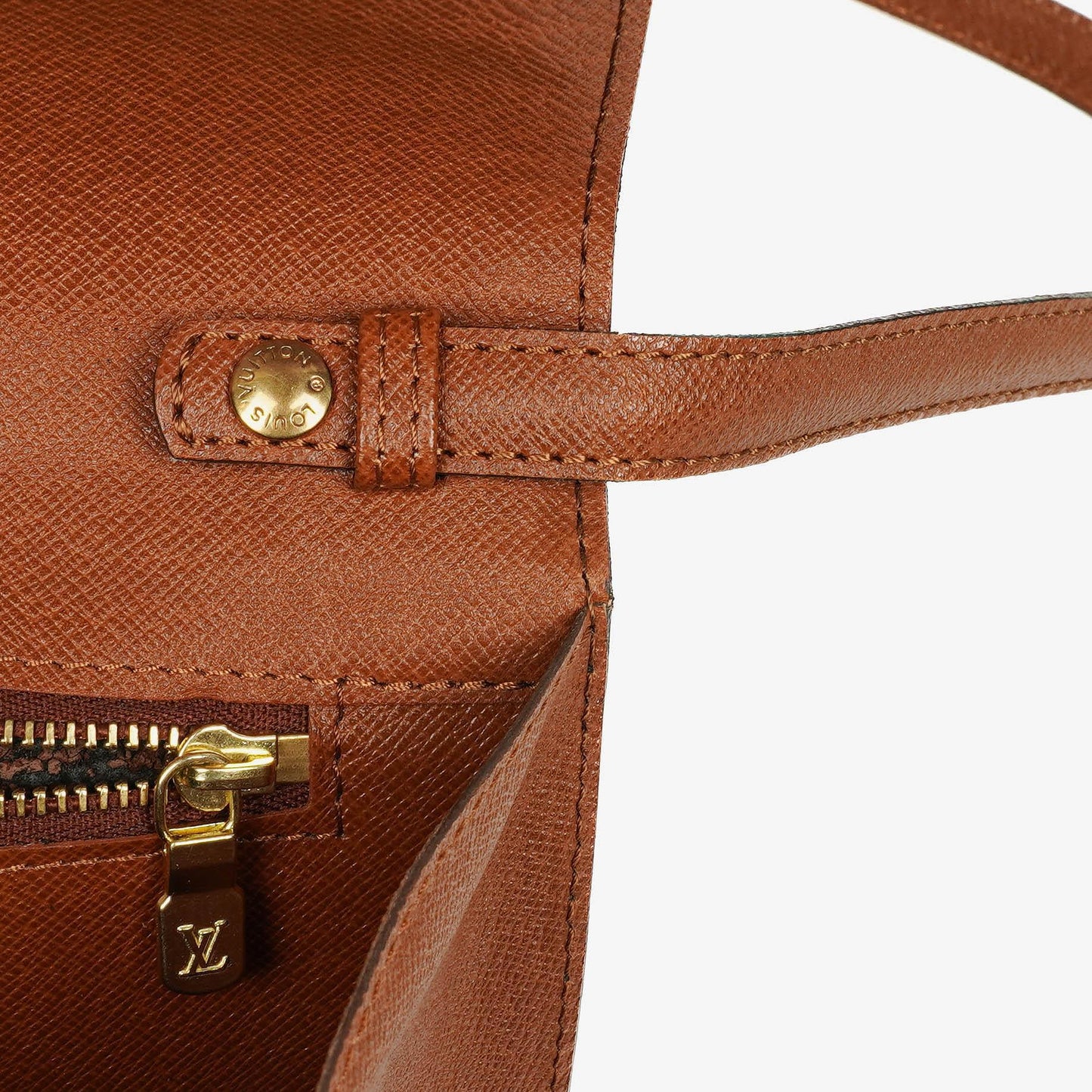 Louis Vuitton Pochette aus bordeauxfarbenem Monogramm Canvas