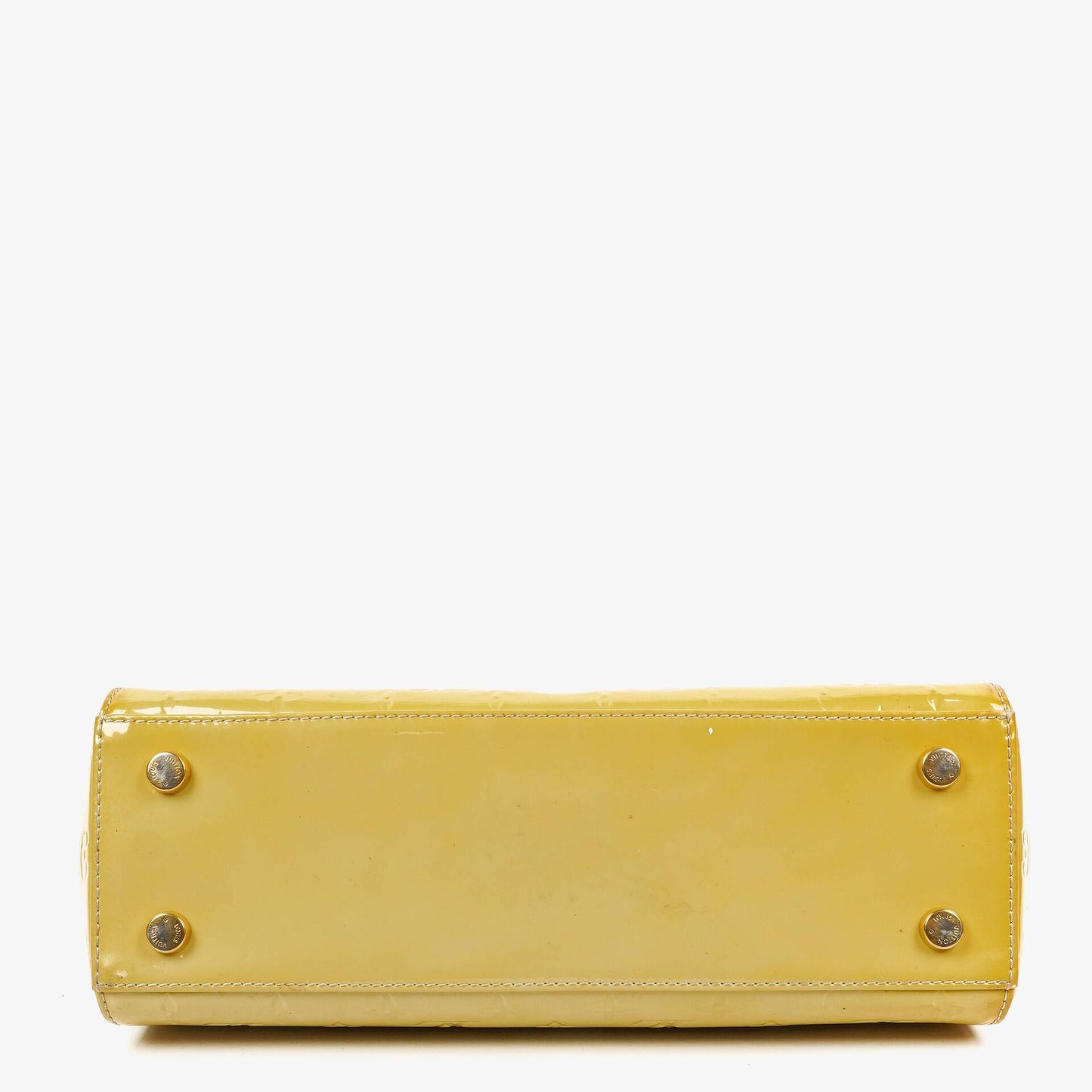 Louis Vuitton Brea MM Tasche aus citrinfarbenem Monogram Vernis