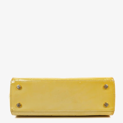 Louis Vuitton Brea MM Tasche aus citrinfarbenem Monogram Vernis