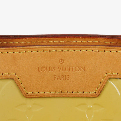 Louis Vuitton Brea MM Tasche aus citrinfarbenem Monogram Vernis