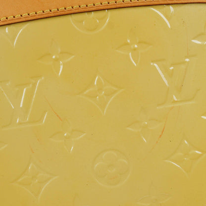 Louis Vuitton Brea MM Tasche aus citrinfarbenem Monogram Vernis
