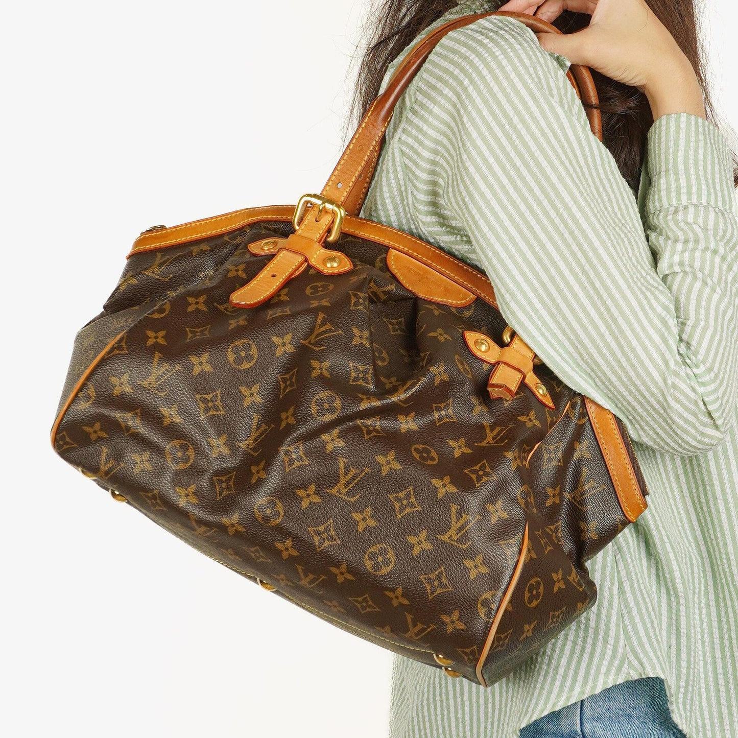 Louis Vuitton Tivoli GM Tasche aus braunem Monogram Canvas