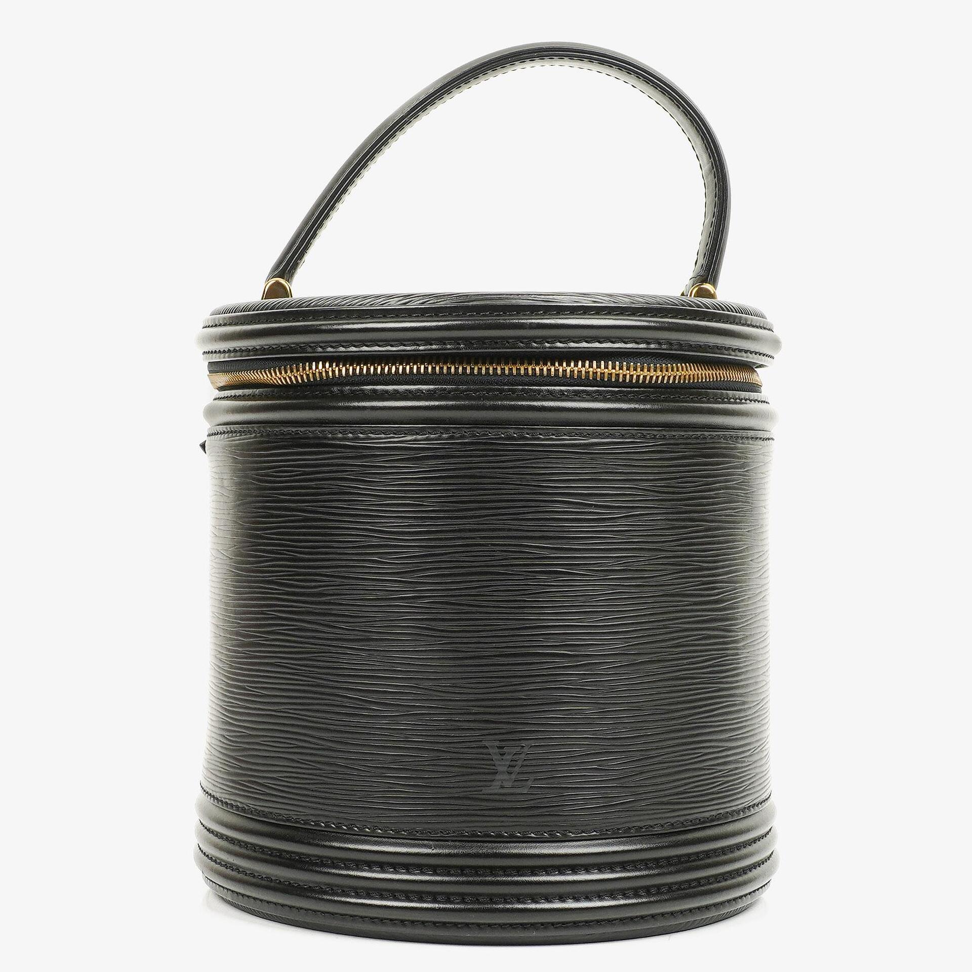 Louis Vuitton Cannes Schwarze EPI Leder Tasche