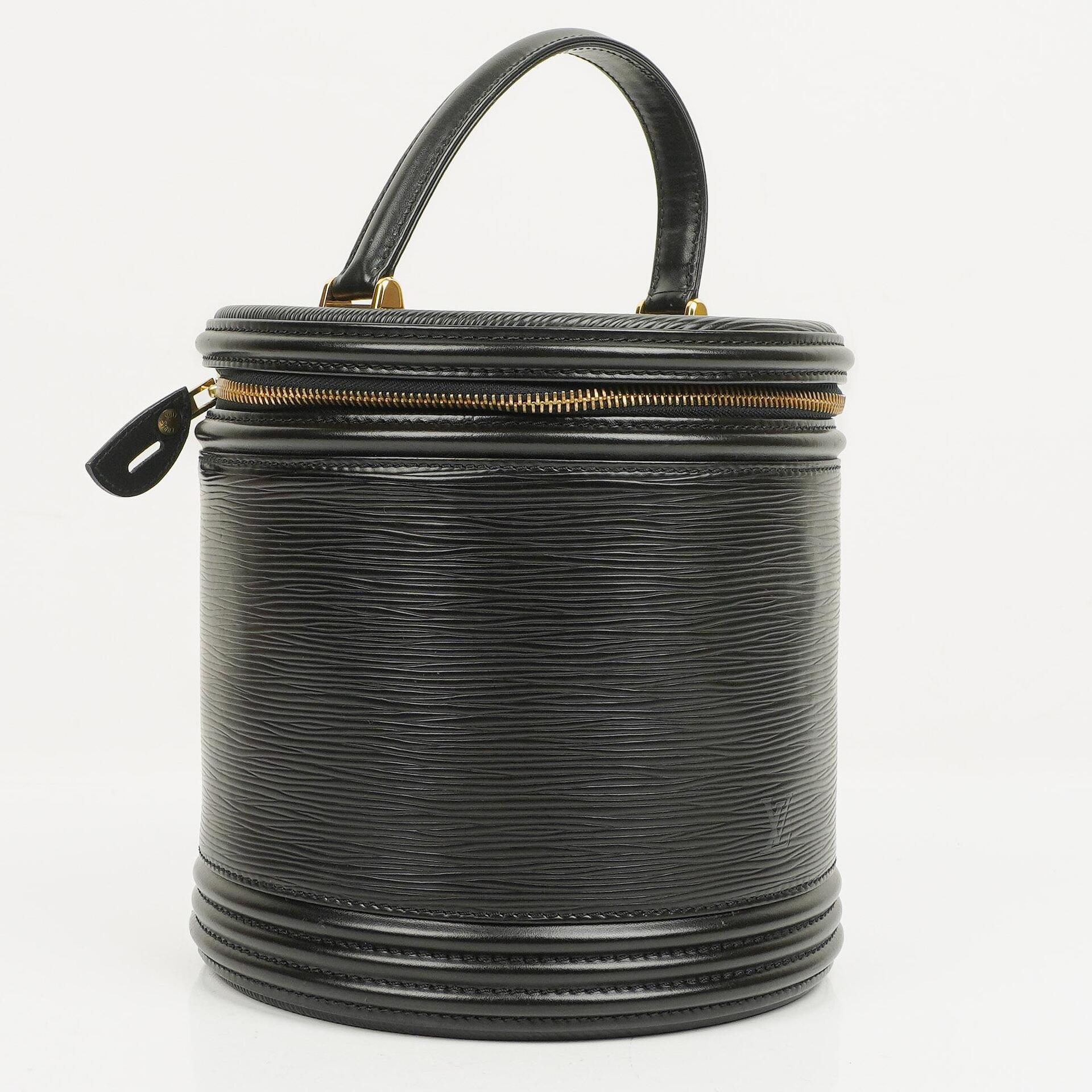 Louis Vuitton Cannes Schwarze EPI Leder Tasche