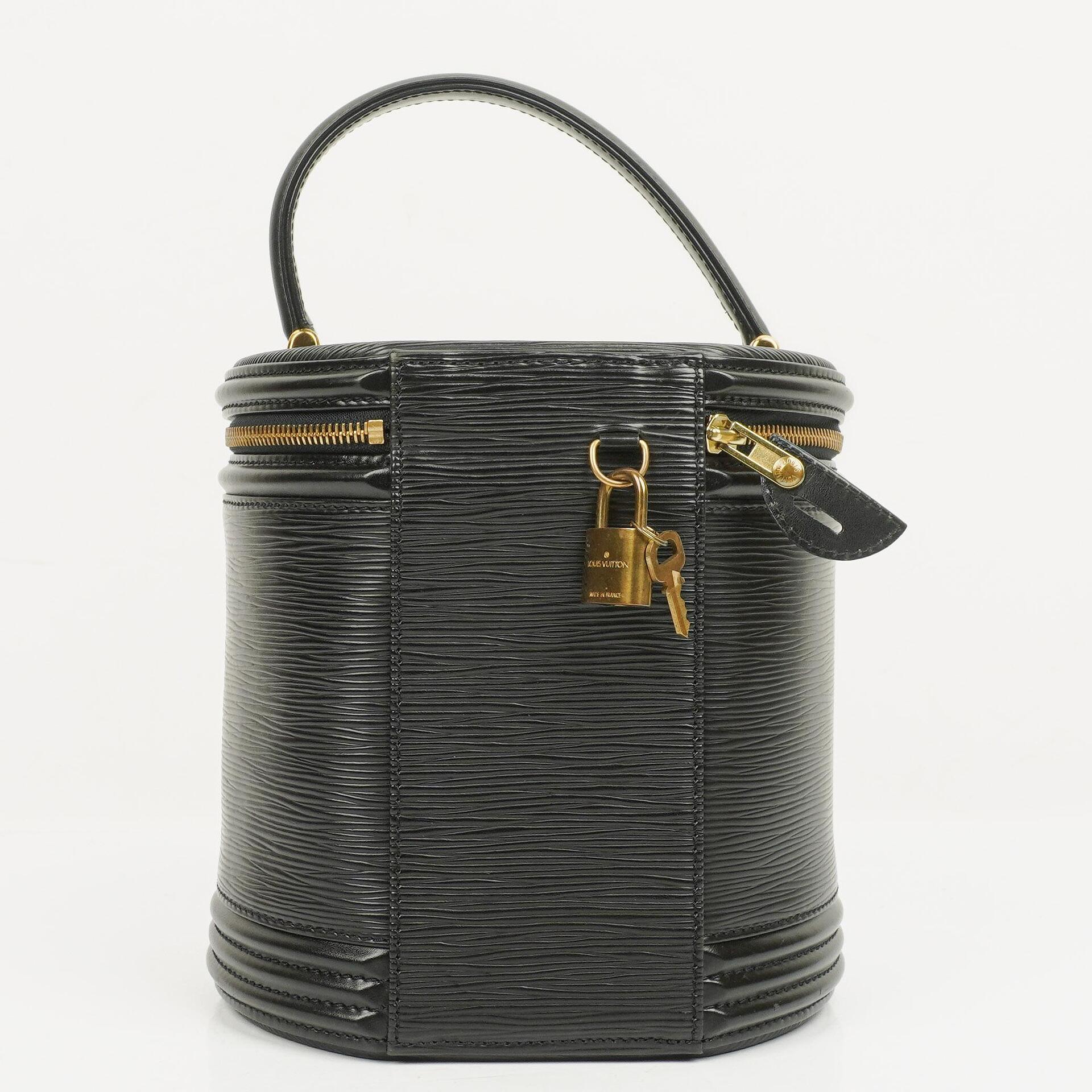Louis Vuitton Cannes Schwarze EPI Leder Tasche