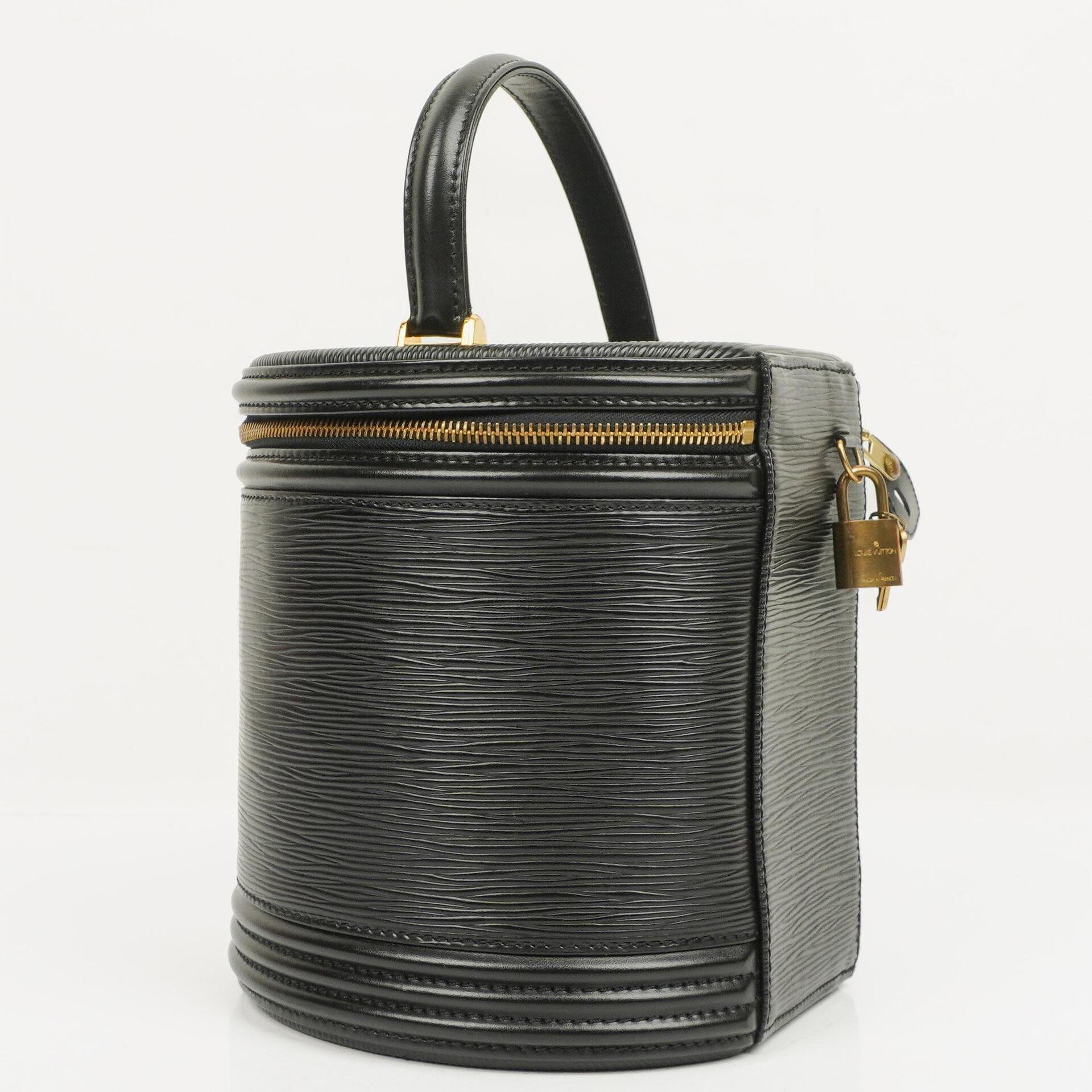 Louis Vuitton Cannes Schwarze EPI Leder Tasche