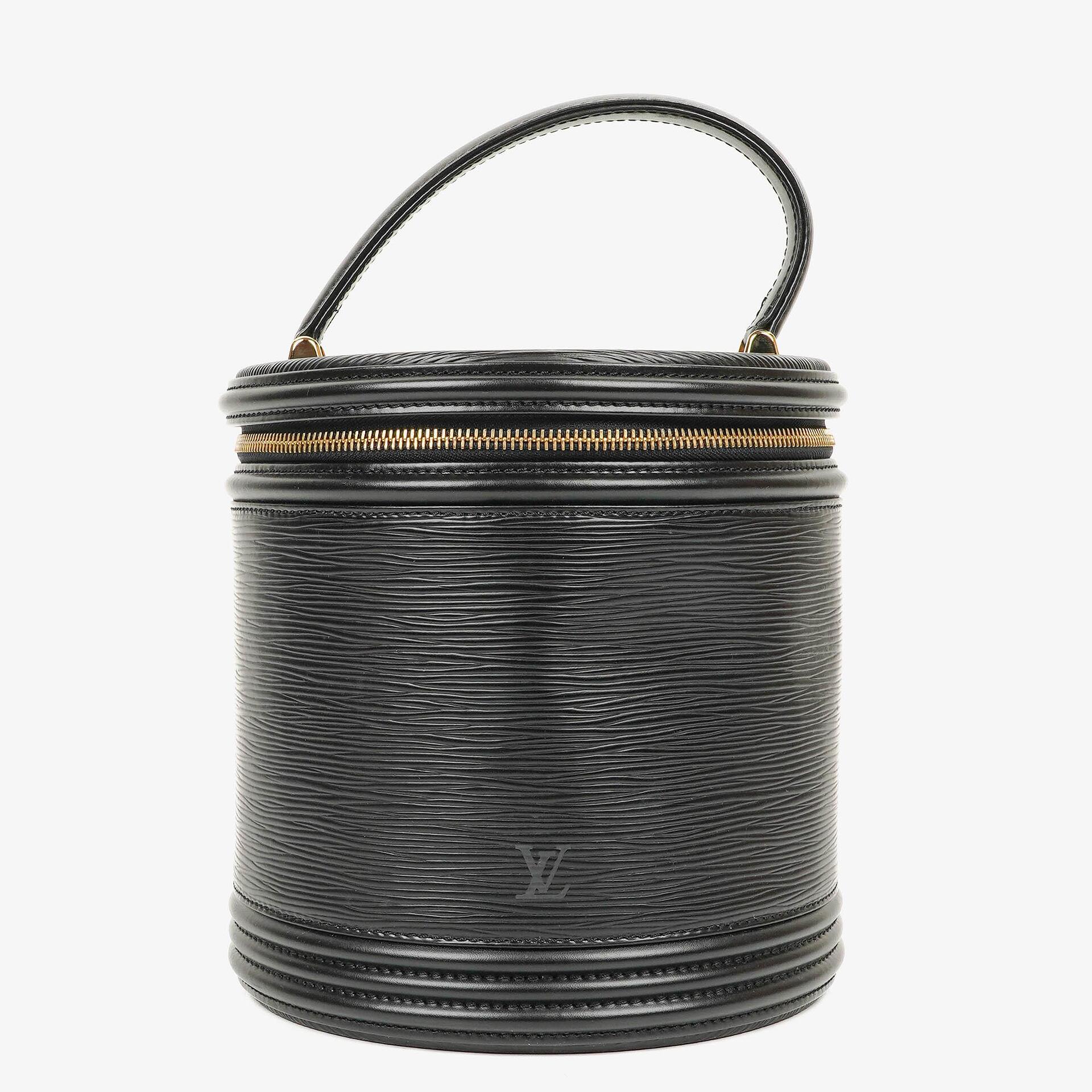 Louis Vuitton Cannes Schwarze EPI Leder Tasche