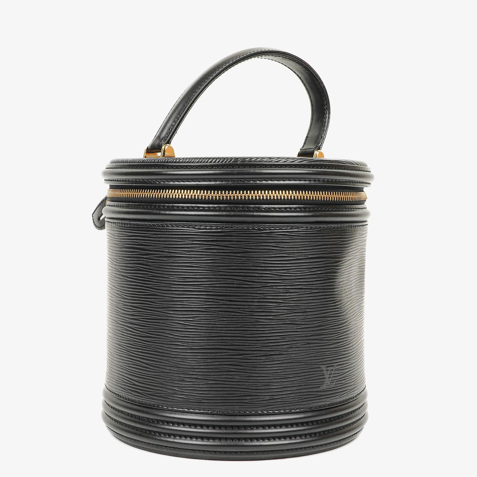 Louis Vuitton Cannes Schwarze EPI Leder Tasche
