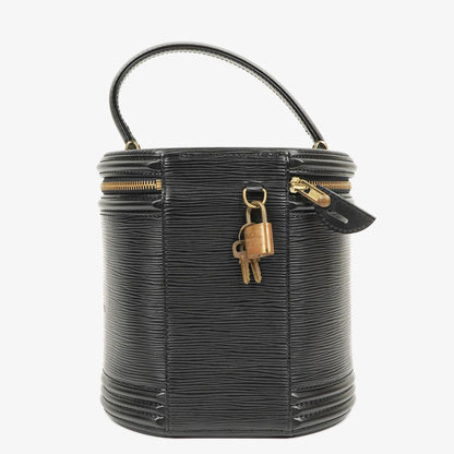 Louis Vuitton Cannes Schwarze EPI Leder Tasche