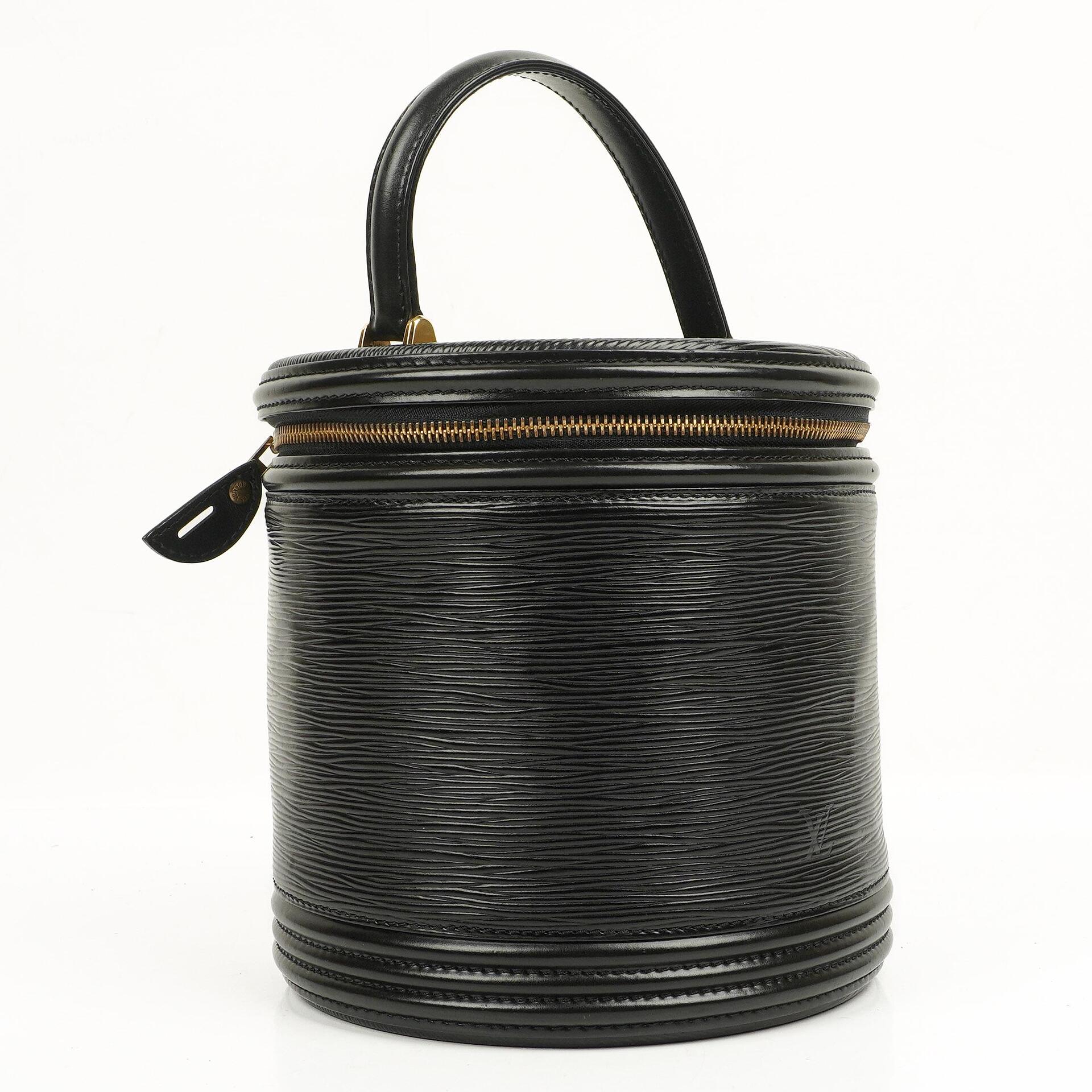 Louis Vuitton Cannes Tasche aus schwarzem Epi Leder