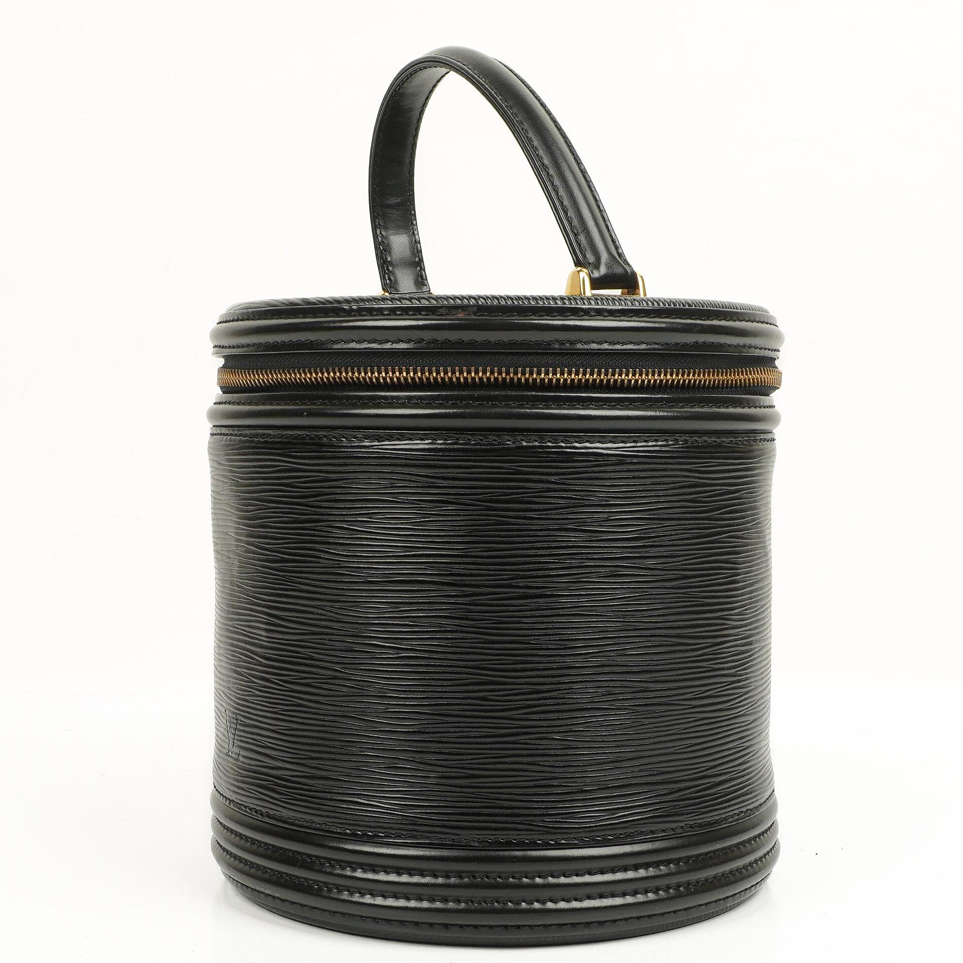 Louis Vuitton Cannes Tasche aus schwarzem Epi Leder