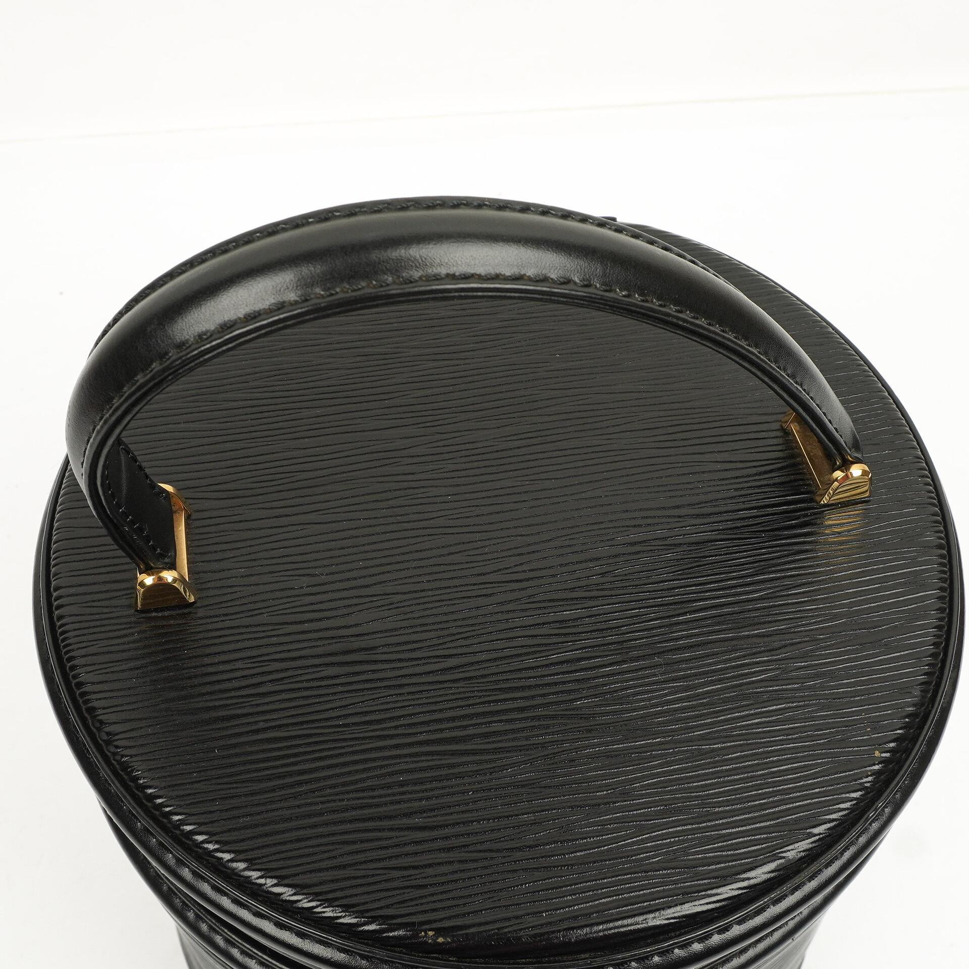 Louis Vuitton Cannes Tasche aus schwarzem Epi Leder