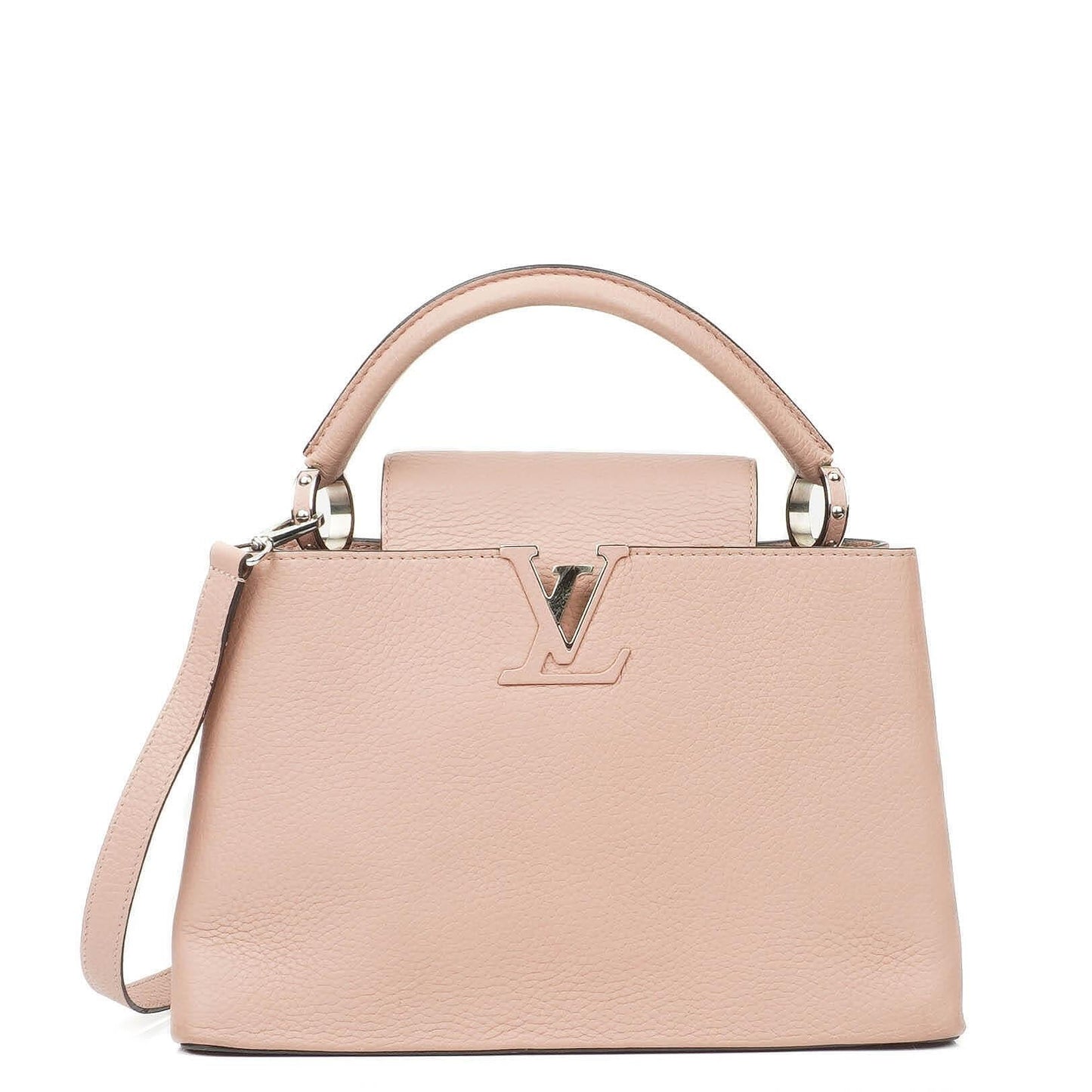 Louis Vuitton Capucines MM Handtasche aus pinkem Leder