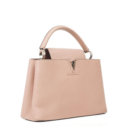Louis Vuitton Capucines MM Handtasche aus pinkem Leder