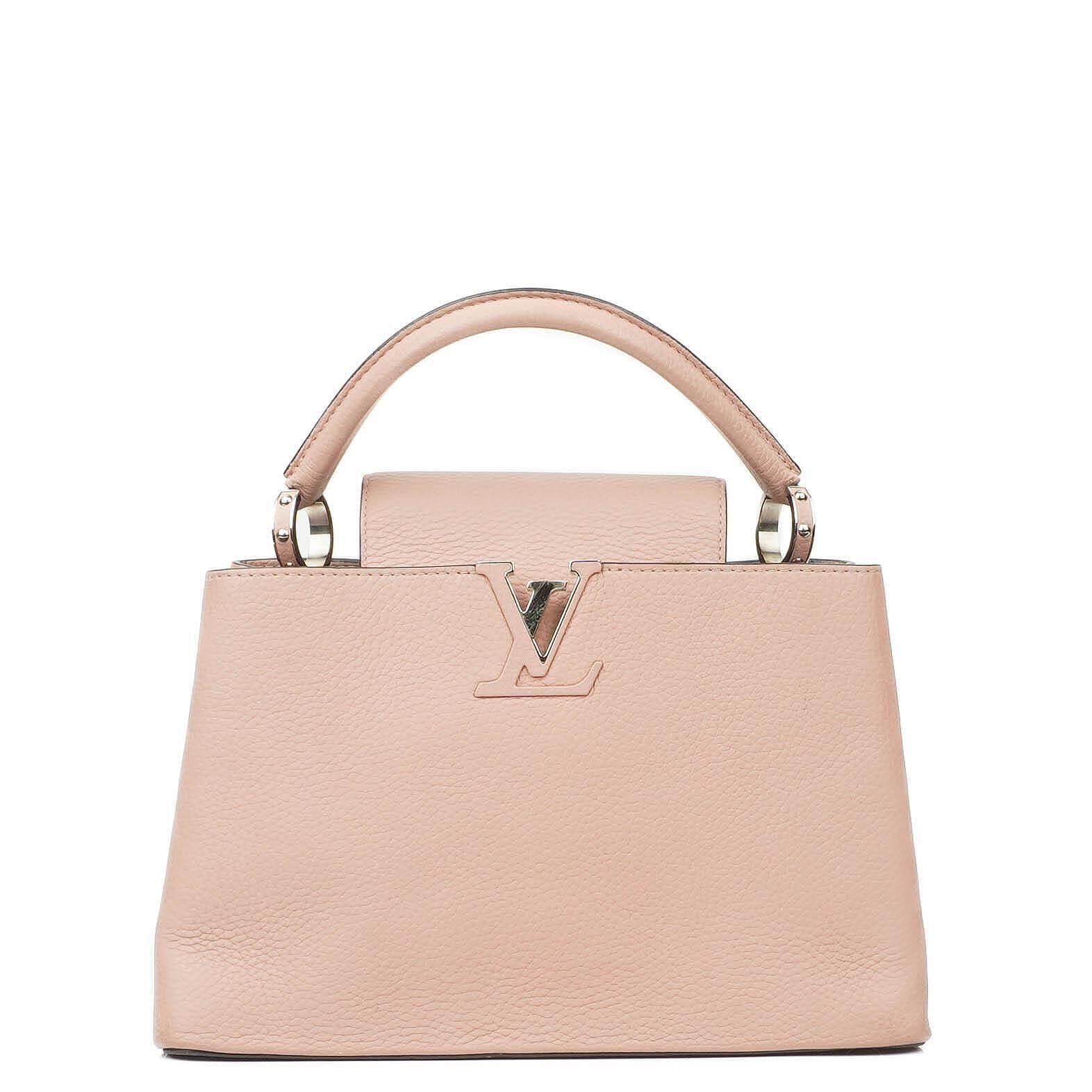 Louis Vuitton Capucines MM Handtasche aus pinkem Leder