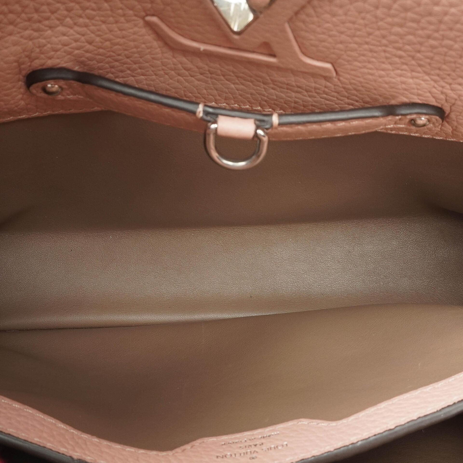 Louis Vuitton Capucines MM Handtasche aus pinkem Leder