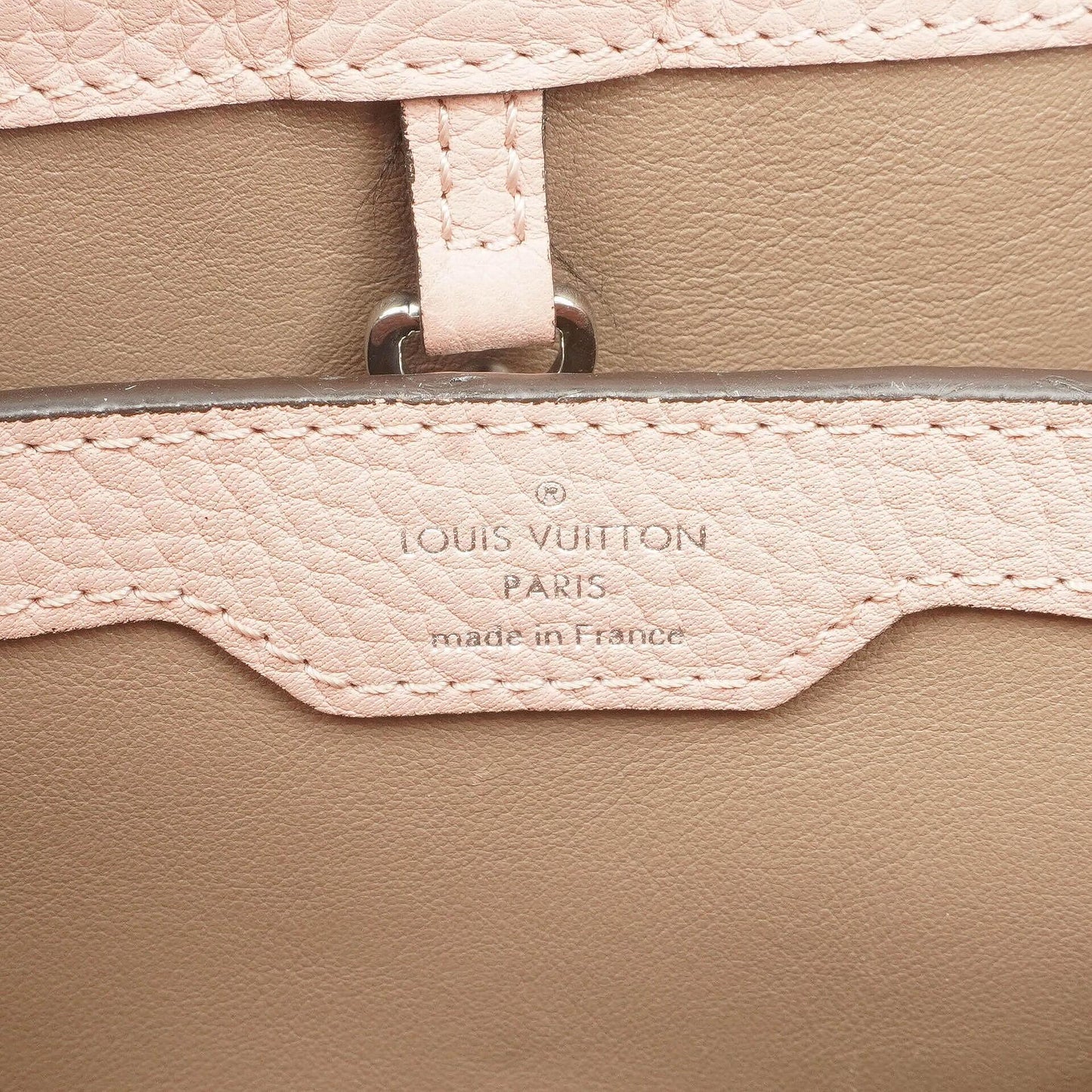 Louis Vuitton Capucines MM Handtasche aus pinkem Leder