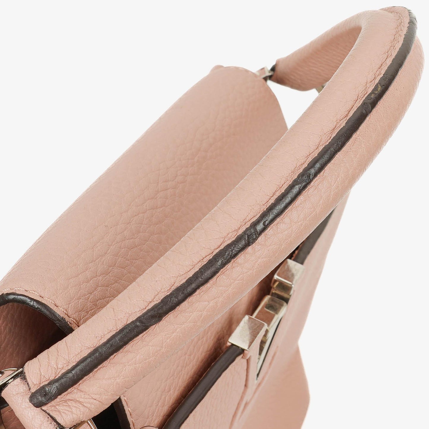 Louis Vuitton Capucines MM Handtasche aus pinkem Leder