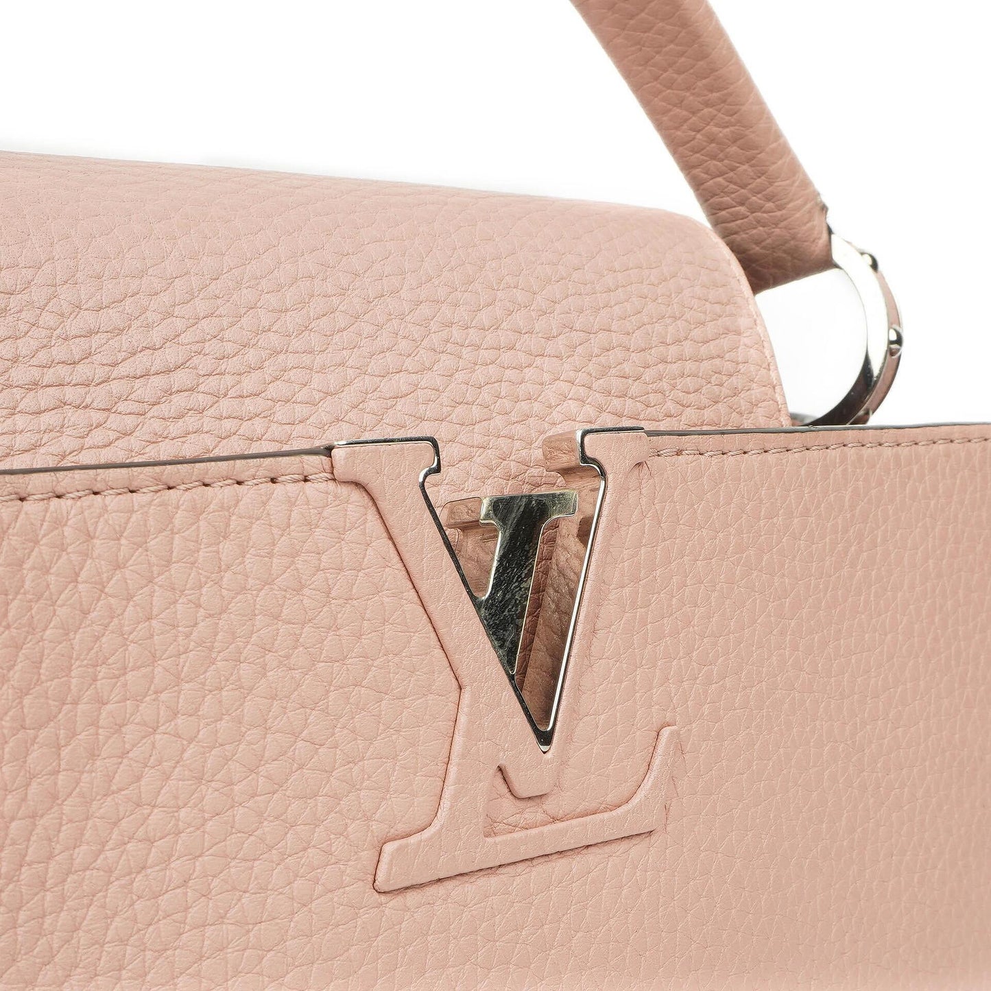 Louis Vuitton Capucines MM Handtasche aus pinkem Leder