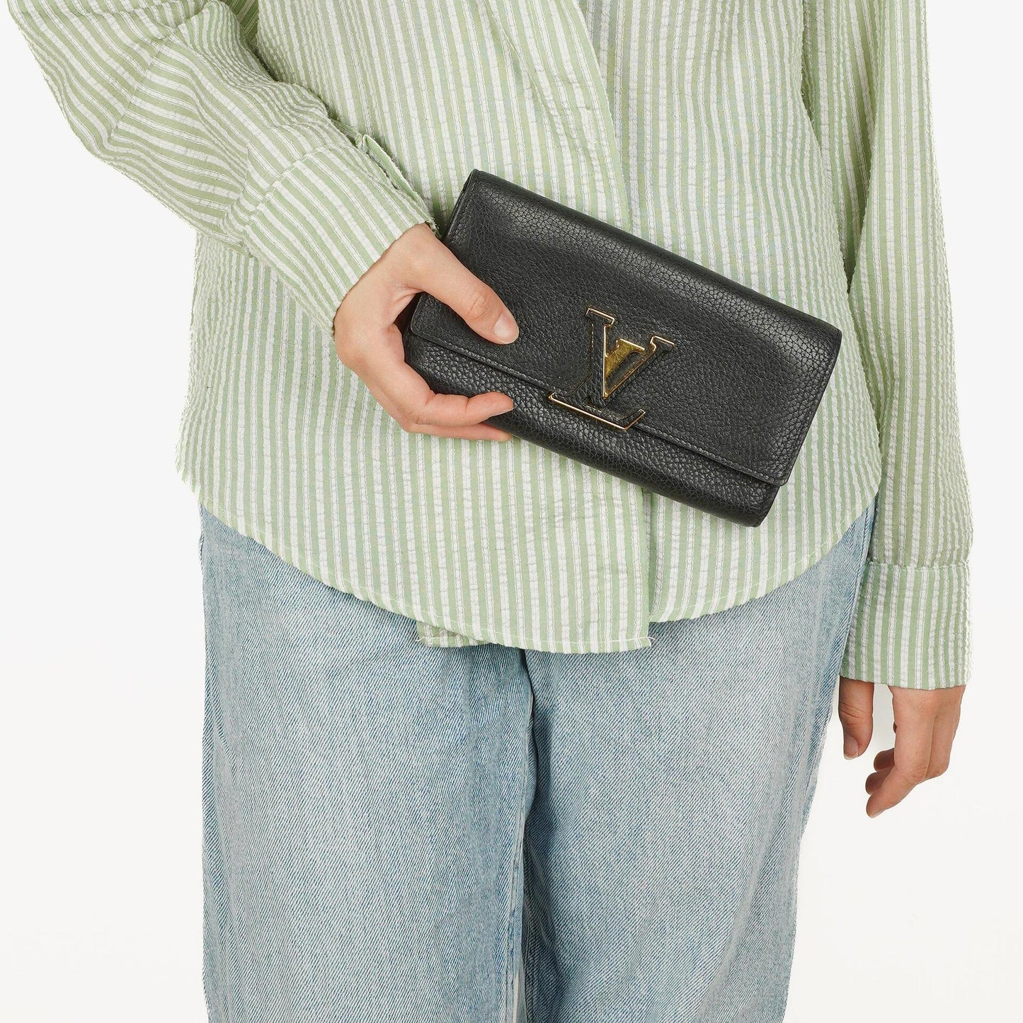 Louis Vuitton Capucines Taurillon Geldbörse