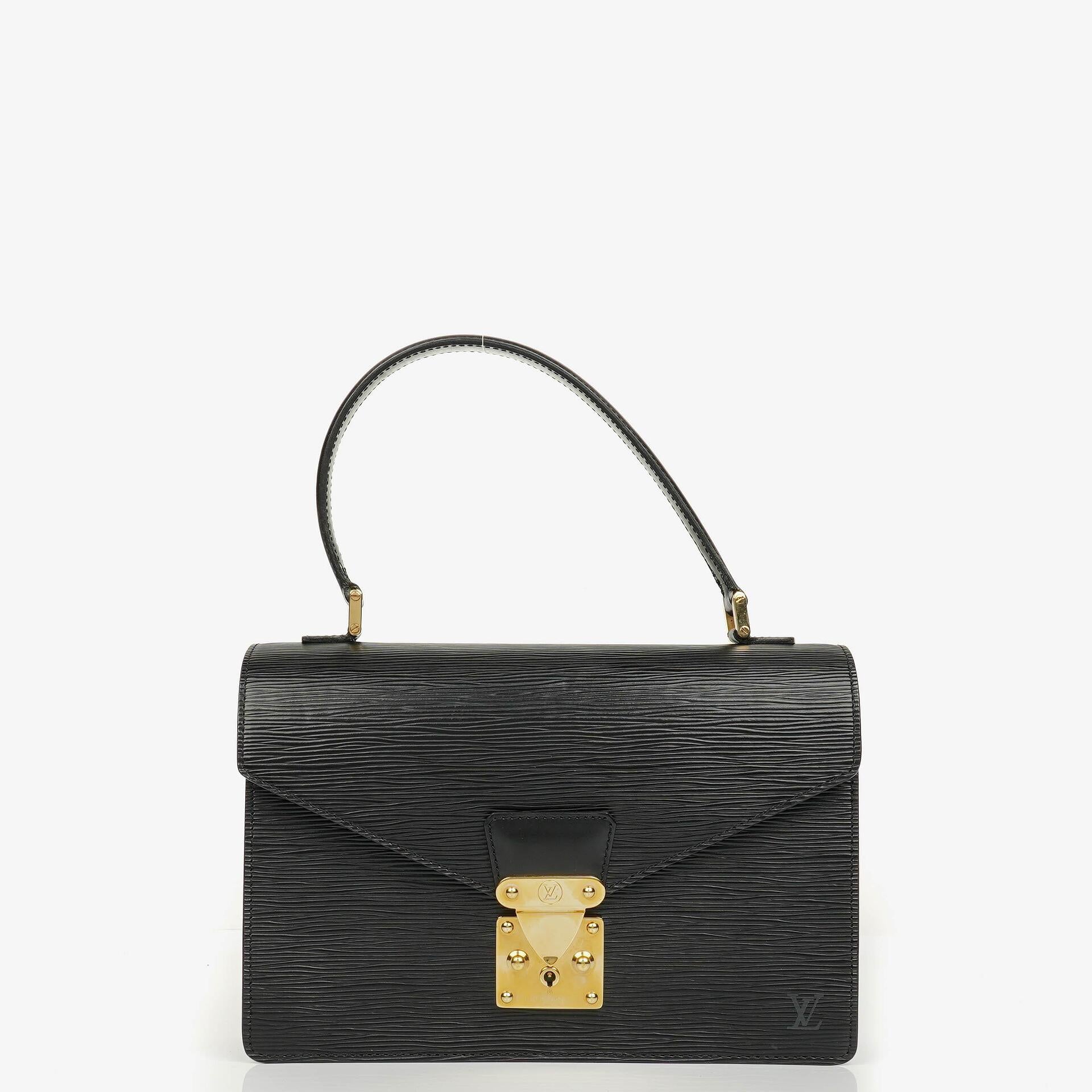 Louis Vuitton Concorde Tasche aus schwarzem Epi Leder