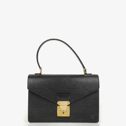 Louis Vuitton Concorde Tasche aus schwarzem Epi Leder