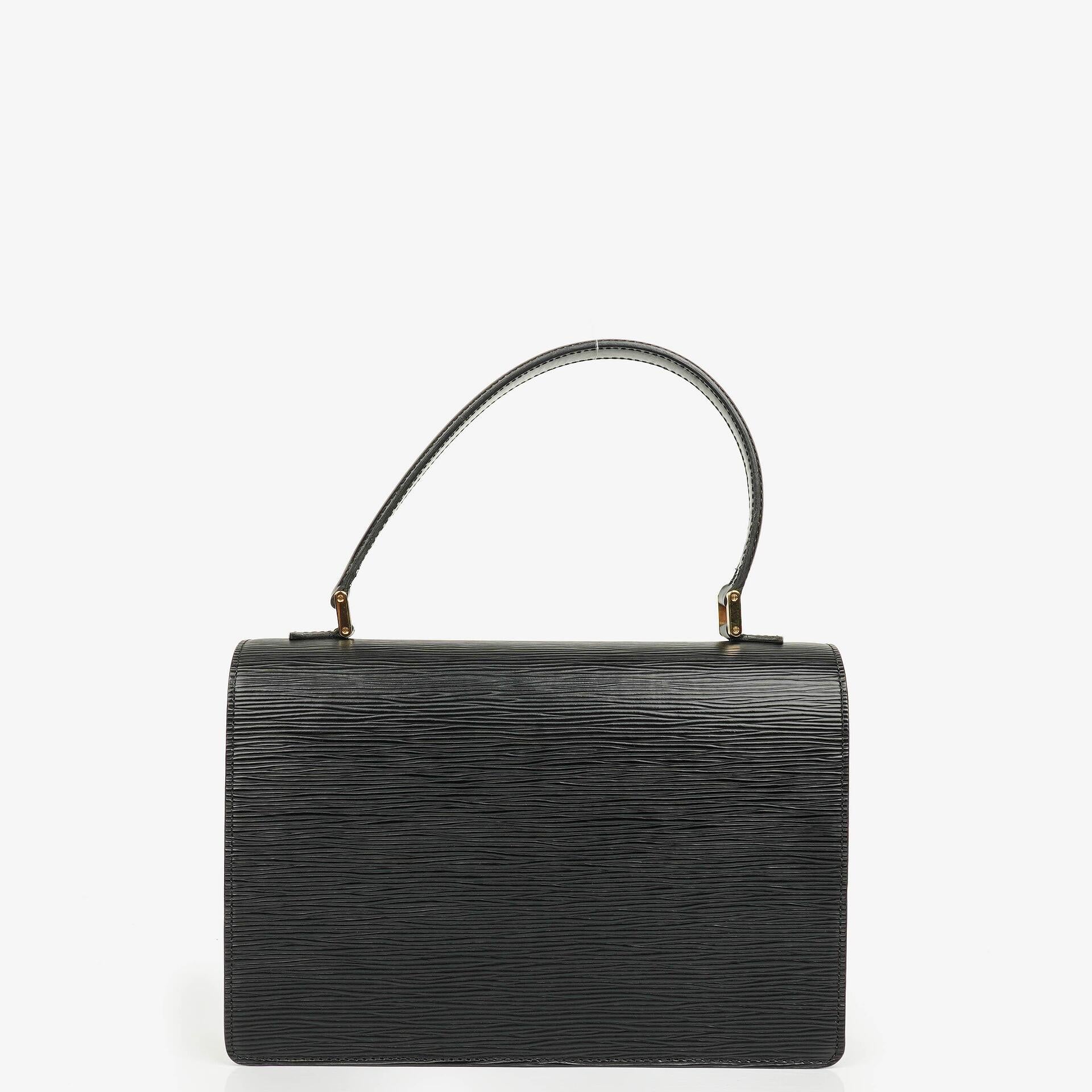 Louis Vuitton Concorde Tasche aus schwarzem Epi Leder