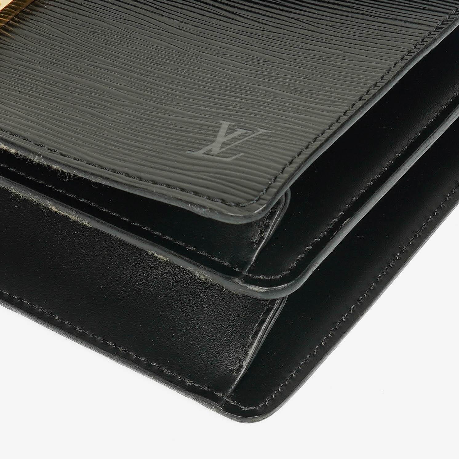 Louis Vuitton Concorde Tasche aus schwarzem Epi Leder