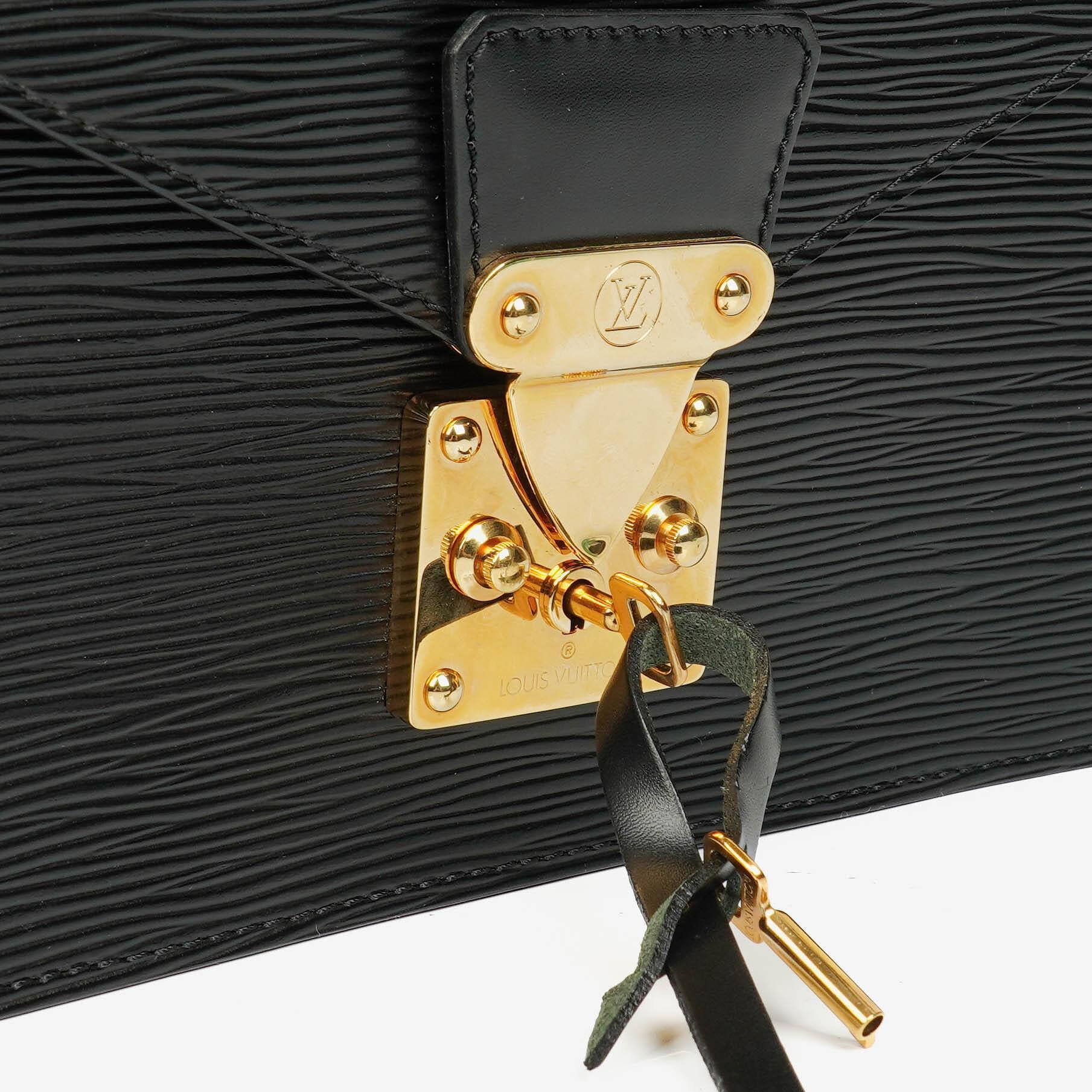 Louis Vuitton Concorde Tasche aus schwarzem Epi Leder