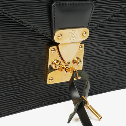 Louis Vuitton Concorde Tasche aus schwarzem Epi Leder