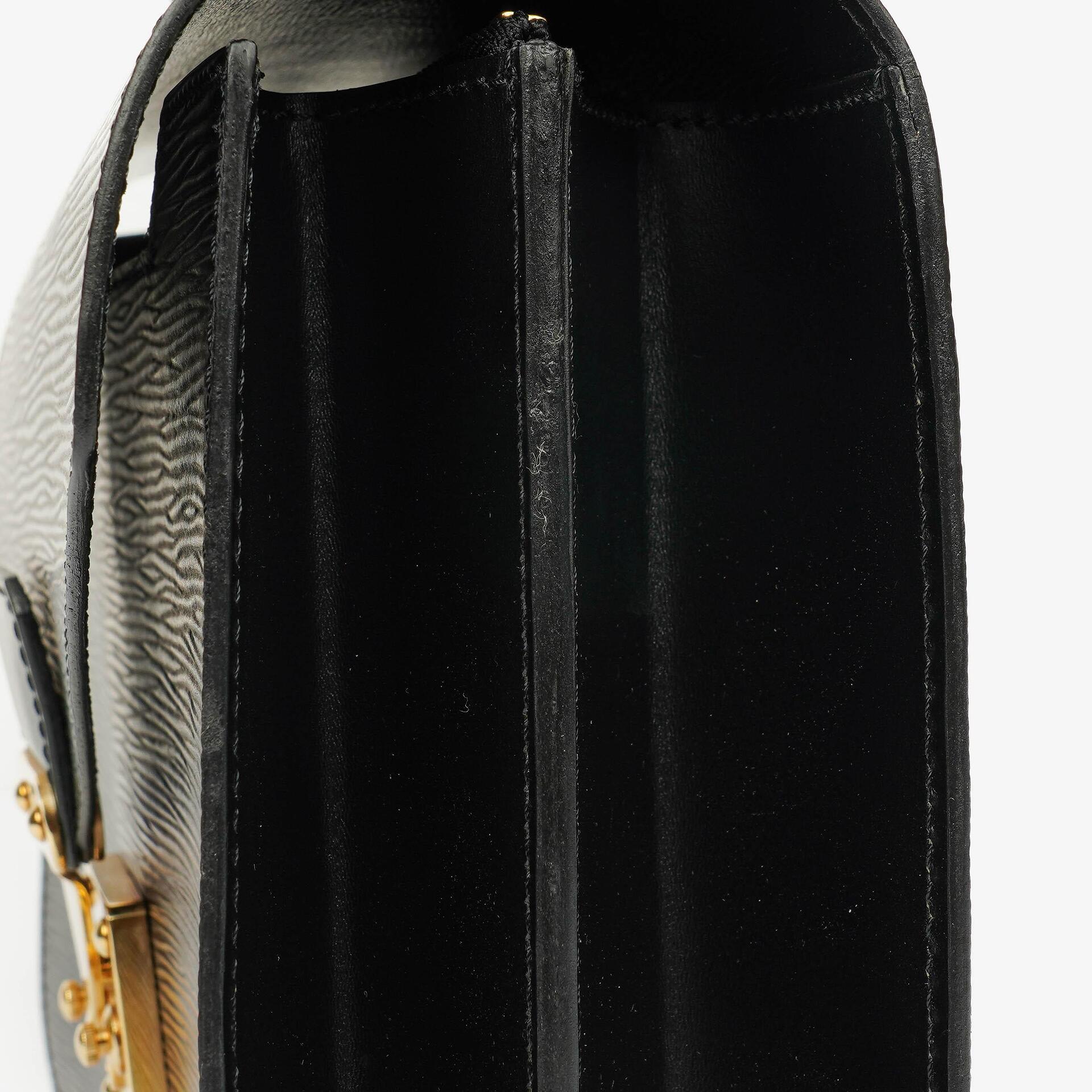 Louis Vuitton Concorde Tasche aus schwarzem Epi Leder