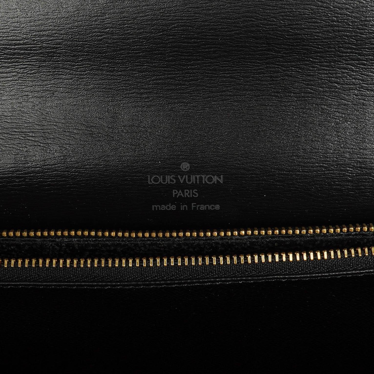 Louis Vuitton Concorde Tasche aus schwarzem Epi Leder