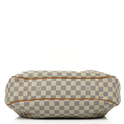 Louis Vuitton Evora MM aus beschichtetem Damier Azur Canvas