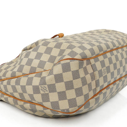 Louis Vuitton Evora MM aus beschichtetem Damier Azur Canvas